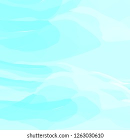 Blue watercolor abstract background. Clouds, sky, sea waves. Color pattern. Vector illustration.