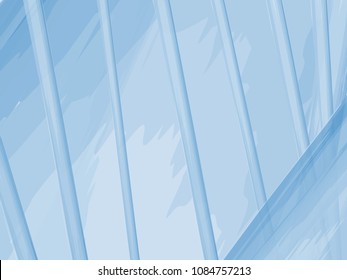 Blue watercolor abstract background. Sea waves. Vector illustration.