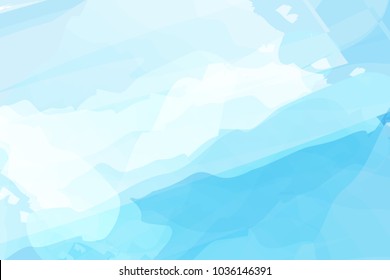 Blue watercolor abstract background vector design for Songkran festival in Thailand. Songkran is Thailand new year .