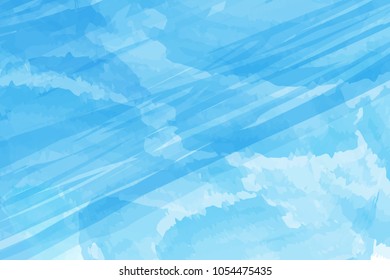 Blue watercolor abstract background vector design for Songkran festival in Thailand. Songkran is Thailand new year.