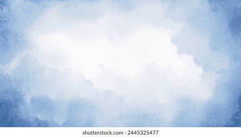 Blue watercolor abstract background vector design in eps 10
