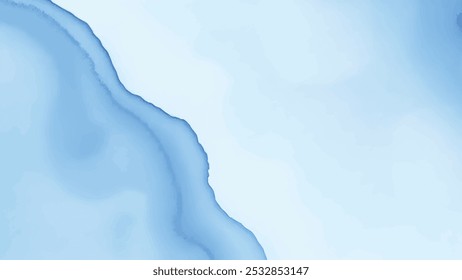 Vetor de plano de fundo abstrato de aquarela azul