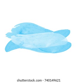 Blue Watercolor Abstract Background. Vector