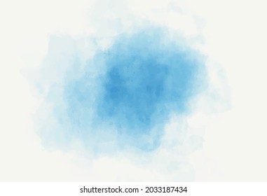 Blue watercolor abstract splash background