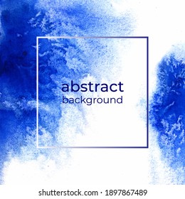 Blue watercolor abstract texture background