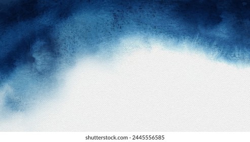 Blue watercolor abstract winter background vector design in eps 10