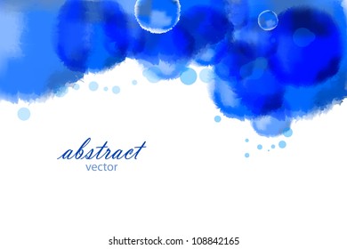 Blue watercolor background