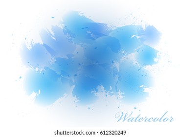 Blue watercolor background