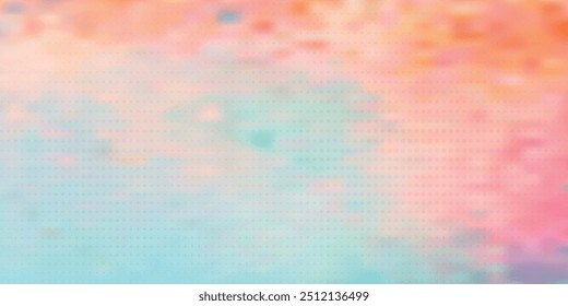 blue watercolor background design with colorful pink orange border and bright center, faded and watercolor edges, modern, vector.