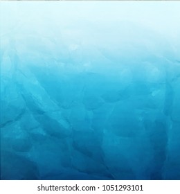 Blue Watercolor Background With Gradient Mesh, Vector Illustration