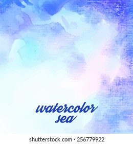 Blue watercolor background for textures and background/