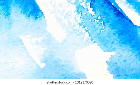 Blue watercolor background for textures and backgrounds.