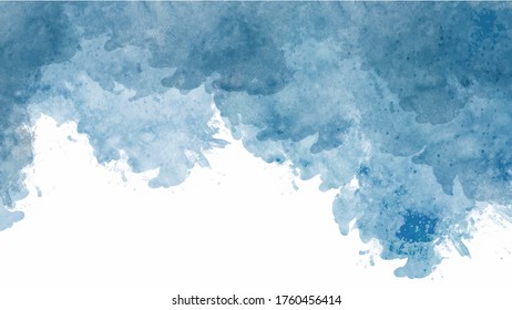 Blue watercolor background for textures backgrounds and web banners design

