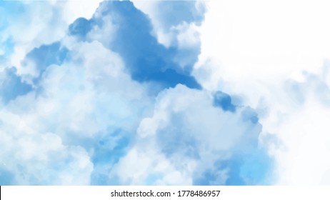 Blue watercolor background for textures backgrounds and web banners design
