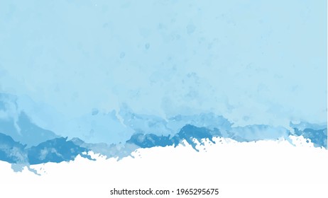 Blue watercolor background for textures backgrounds and web banners design
