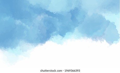 Blue watercolor background for textures backgrounds and web banners design
