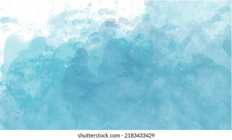 Blauer Aquarell-Hintergrund für strukturierte Hintergründe und Webbanner-Design
