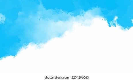 Blue watercolor background for textures backgrounds and web banners design
