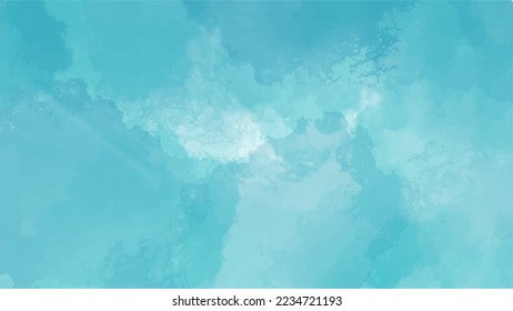 Blauer Aquarell-Hintergrund für strukturierte Hintergründe und Webbanner-Design
