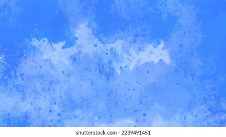Blue watercolor background for textures backgrounds and web banners design
