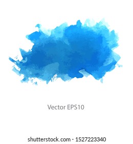 blue watercolor background. vector background