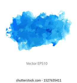 blue watercolor background. vector background