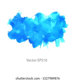 blue watercolor background. vector background
