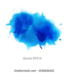 blue watercolor background. vector background