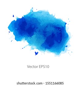 blue watercolor background. vector background
