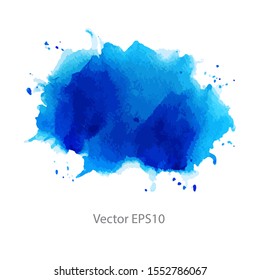 blue watercolor background. vector background