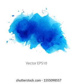 blue watercolor background. vector background
