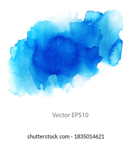 blue watercolor background. vector background


