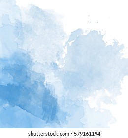 Blue watercolor background vector