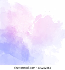Blue watercolor background vector 