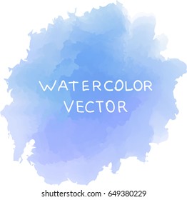 blue watercolor background, vector