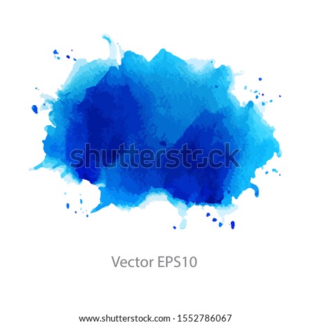 blue watercolor background. vector background