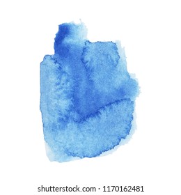 Blue watercolor background. Vector abstract illustration for wedding invitation with place for your text.