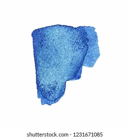 Blue watercolor background. Vector abstract illustration for wedding invitation with place for your text.