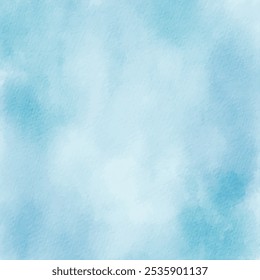 Blaue Aquarell Hintergrund Vektor Design-Vorlage. Abstrakte Aquarell gemalt Hintergrund Textur.