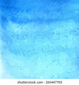 Blue watercolor background/ Vector EPS 10
