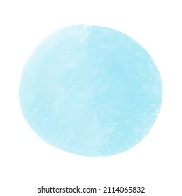 Ilustración vectorial de fondo de color azul. Círculo azul de imitación de color de agua. Color de color pastel color de agua mancha textura de tinta azul. Fondo para iconos destacados, publicaciones en medios sociales, etiquetas, etc.