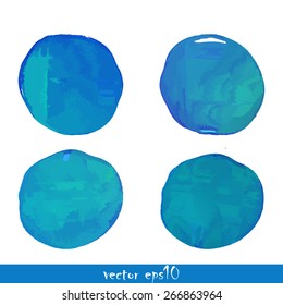 Fondo de color azul de agua - Ilustración vectorial.