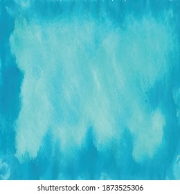 Blue watercolor background. Vector ilustration. Abstract hand  paint.