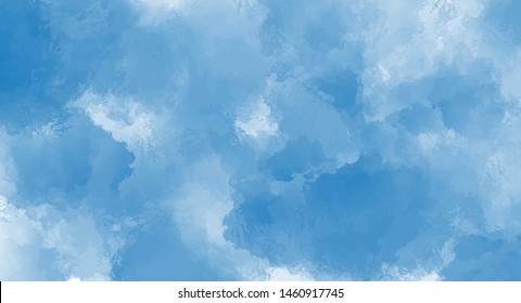 Blue watercolor background for your design, watercolor background concept, vector.
