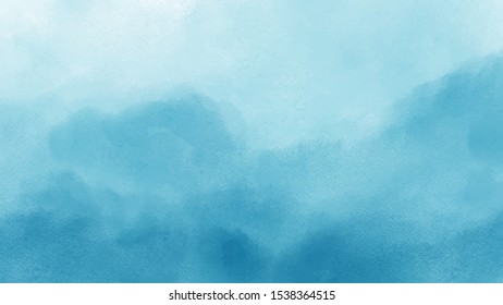 Blue watercolor background for your design, watercolor background concept, vector.
