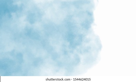 Blue watercolor background for your design, watercolor background concept, vector.
