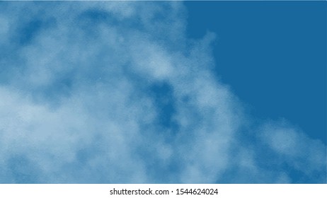 Blue watercolor background for your design, watercolor background concept, vector.
