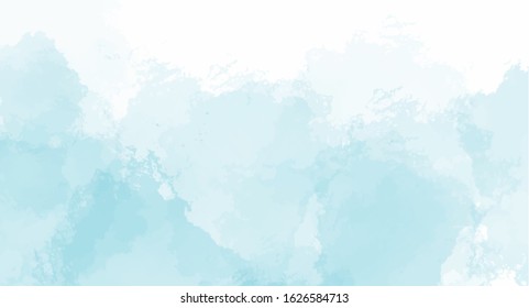 Blue watercolor background for your design, watercolor background concept, vector.

