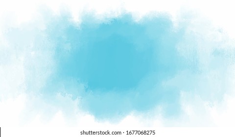 Blue watercolor background for your design, watercolor background concept, vector.
