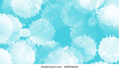 Blue watercolor background for your design, watercolor background concept, vector.
